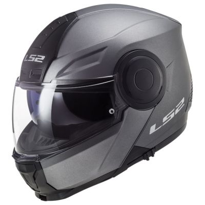 LS2 FF902 SCOPE výklopná helma šedá-titan vel.XS